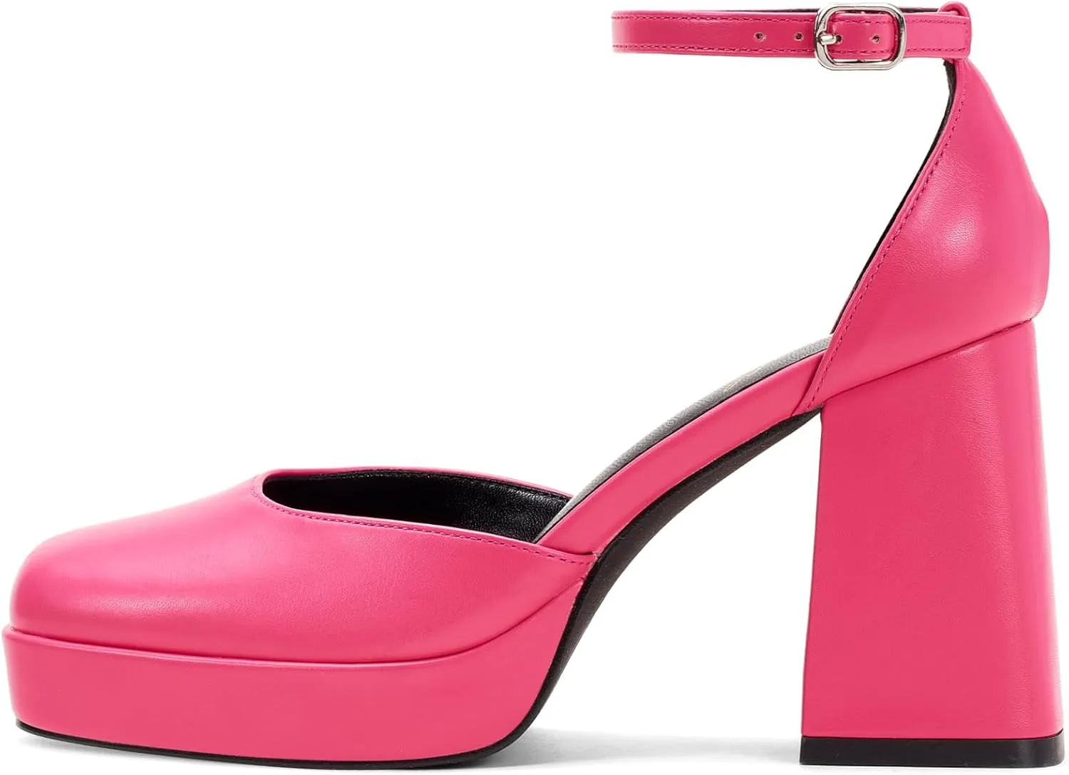 GENSHUO Women's-Platform-Chunky-Pumps Heels