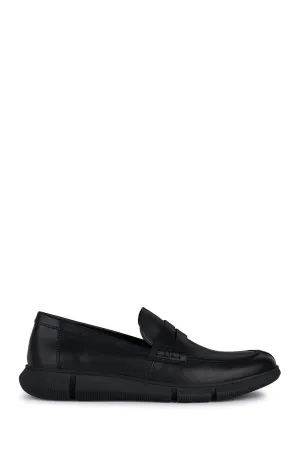 Geox Erkek Siyah Andalo Deri Casual Loafer
