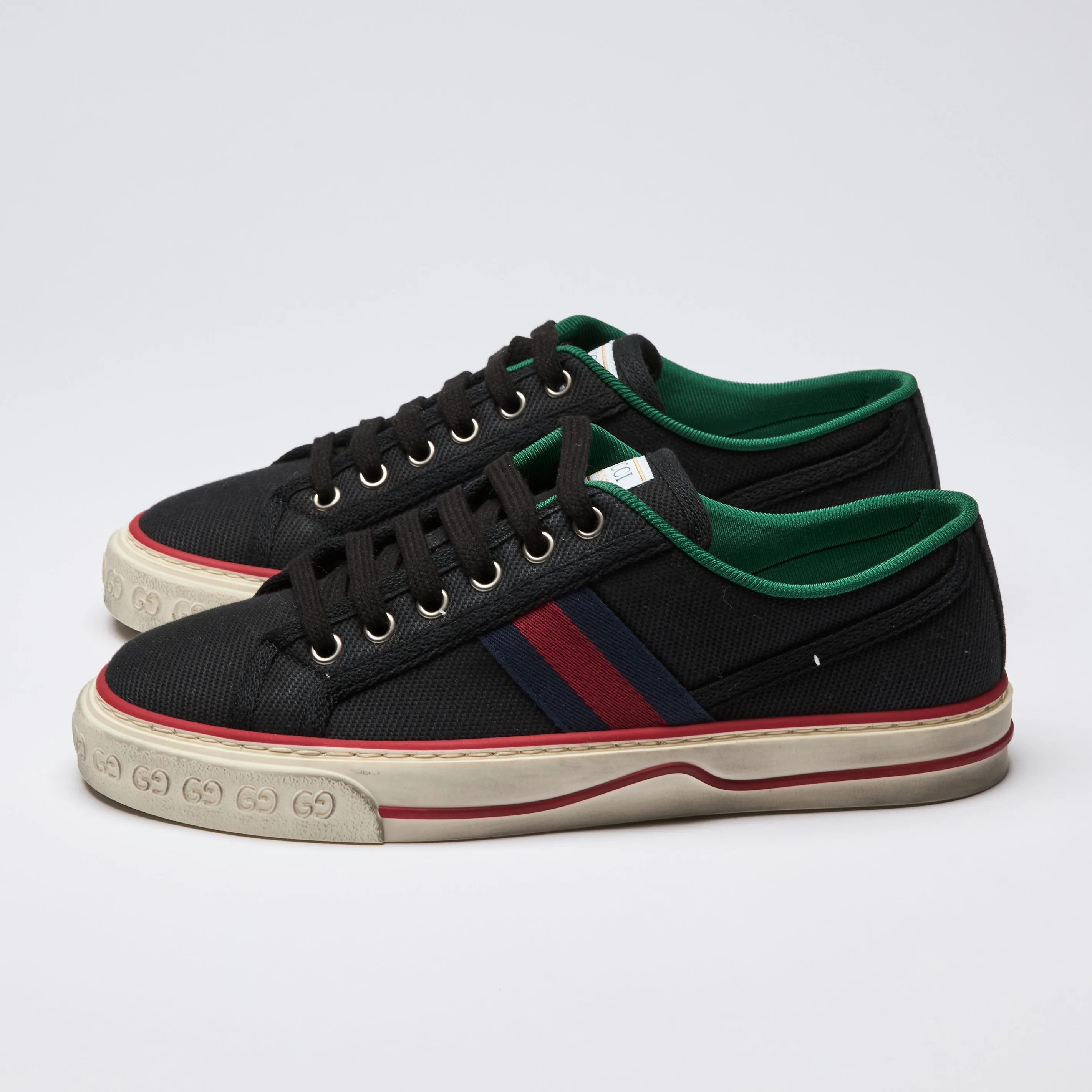 Gucci Low-Top Canvas Tennis Sneakers Size 37.5