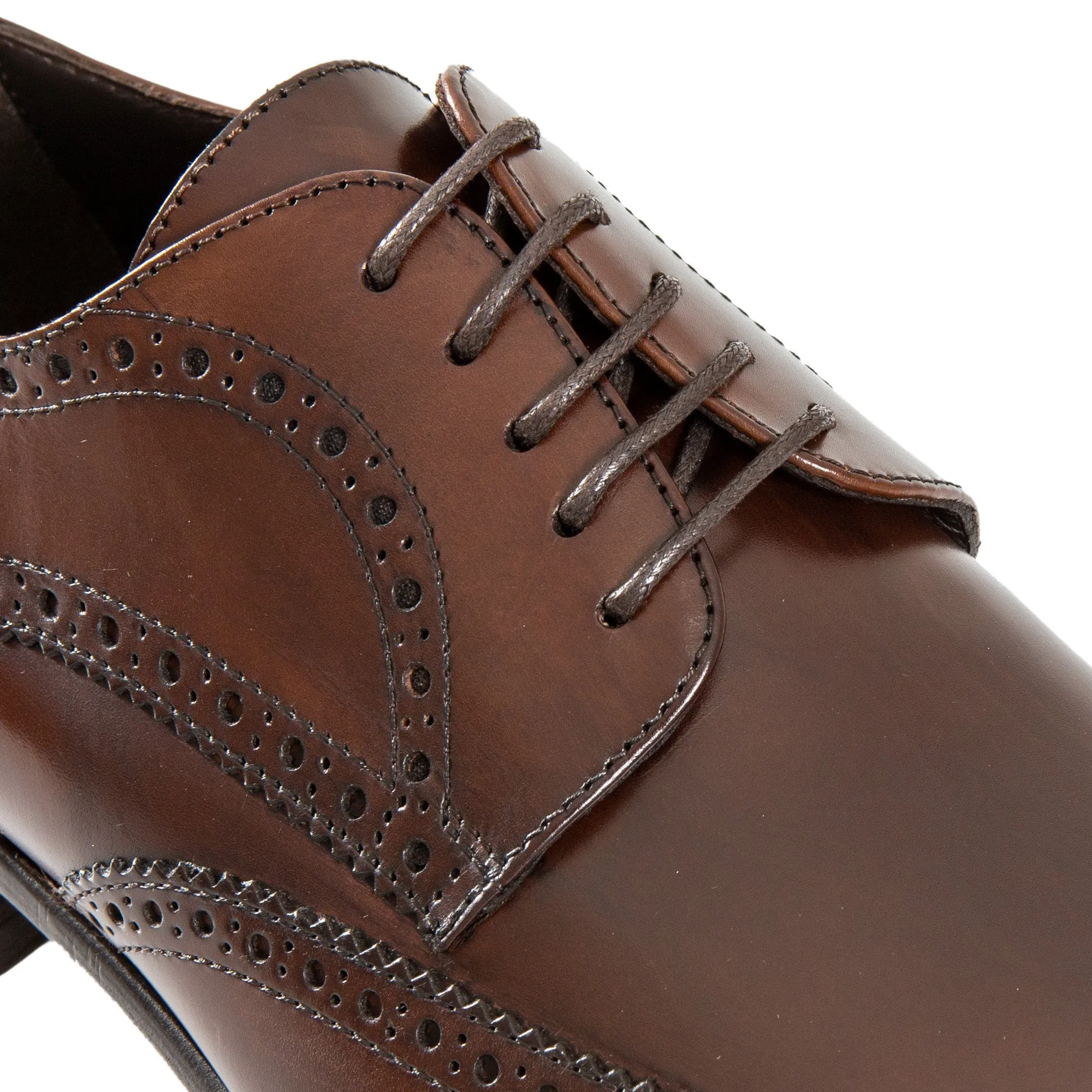 HENRY SARTORIAL Brogue Derby BROWN