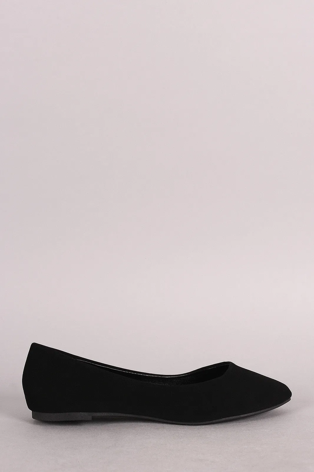 High-trust On Ballet Hot deal Slip Pointy Soda Toe Flat Nubuck