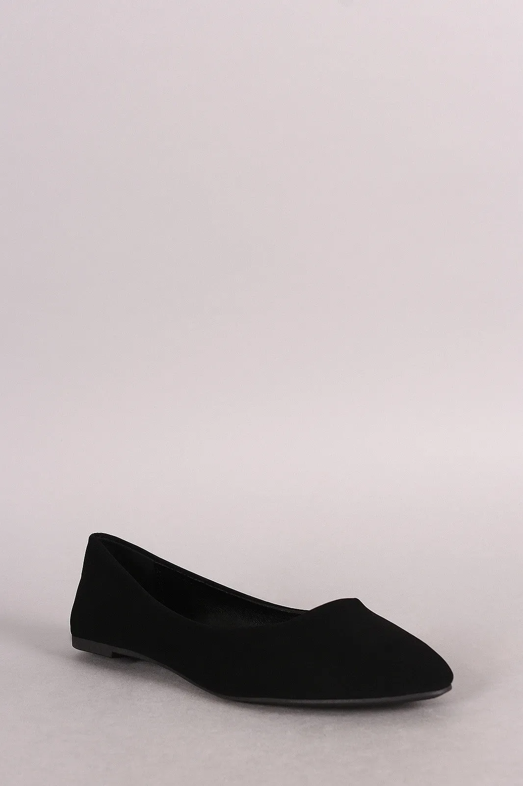High-trust On Ballet Hot deal Slip Pointy Soda Toe Flat Nubuck