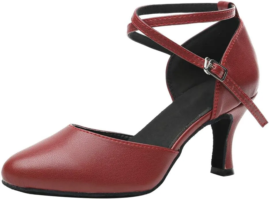 HROYL Womens Closed Toe Latin Salsa Ballroom Dance Shoes,Model 516/117/189