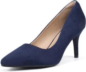 IDIFU IN3 High Heels Pumps Closed Toe Heels Women's Pumps Stiletto Pointed Toe Dress Shoes Wedding Prom Bridal Work Office Bride Bridesmaid Guest Trendy Dressy Fashion Comfortable Classic Pumps Shoes