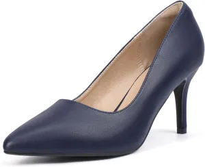 IDIFU IN3 High Heels Pumps Closed Toe Heels Women's Pumps Stiletto Pointed Toe Dress Shoes Wedding Prom Bridal Work Office Bride Bridesmaid Guest Trendy Dressy Fashion Comfortable Classic Pumps Shoes