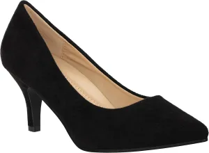 ILLUDE Classic Pointed Toe Pumps – Comfortable Low Stiletto Heel Pump Shoes – Cherry