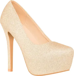 ILLUDE Women's High Heel Pump Closed Toe Platform Heels Pumps Shoes - Swan