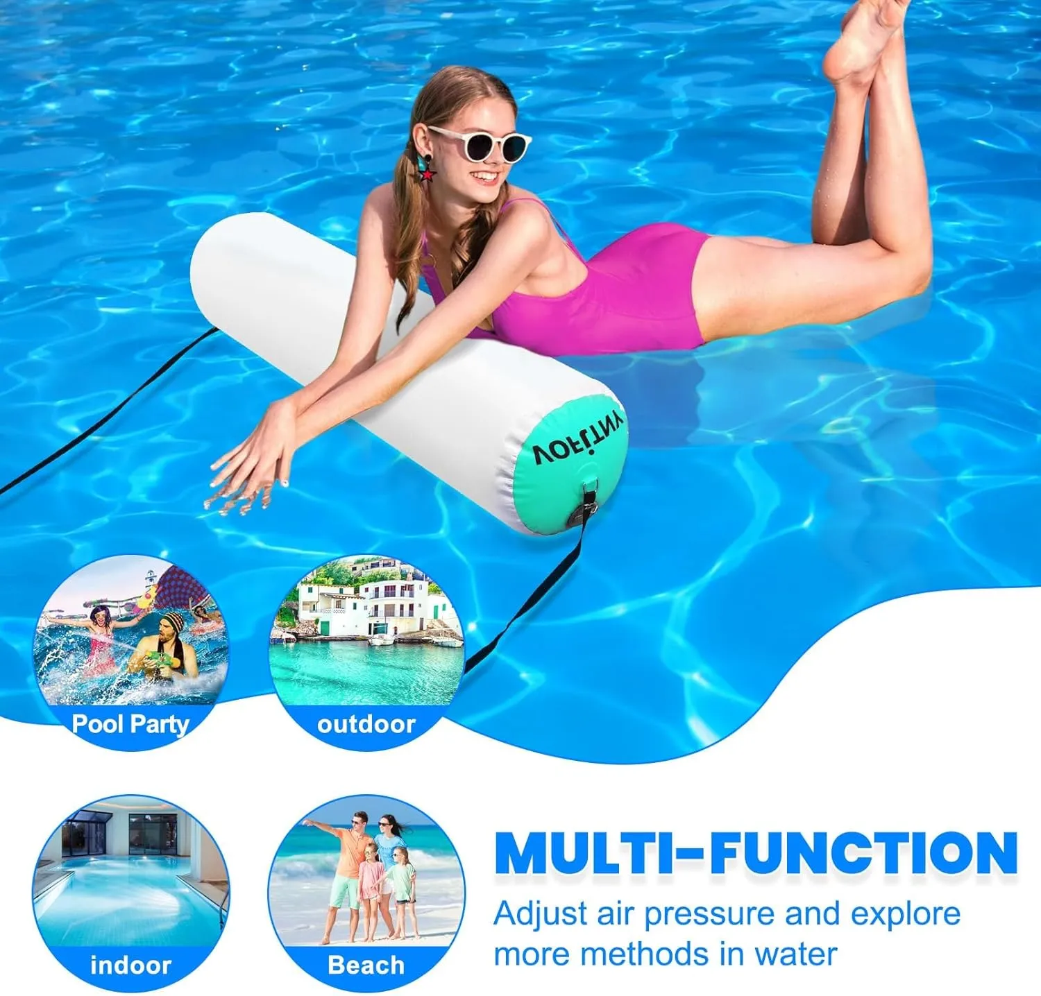 Inflatable Floating Dock Series Lake Floats Pool Noodles Backrest to VOFITNY Docks