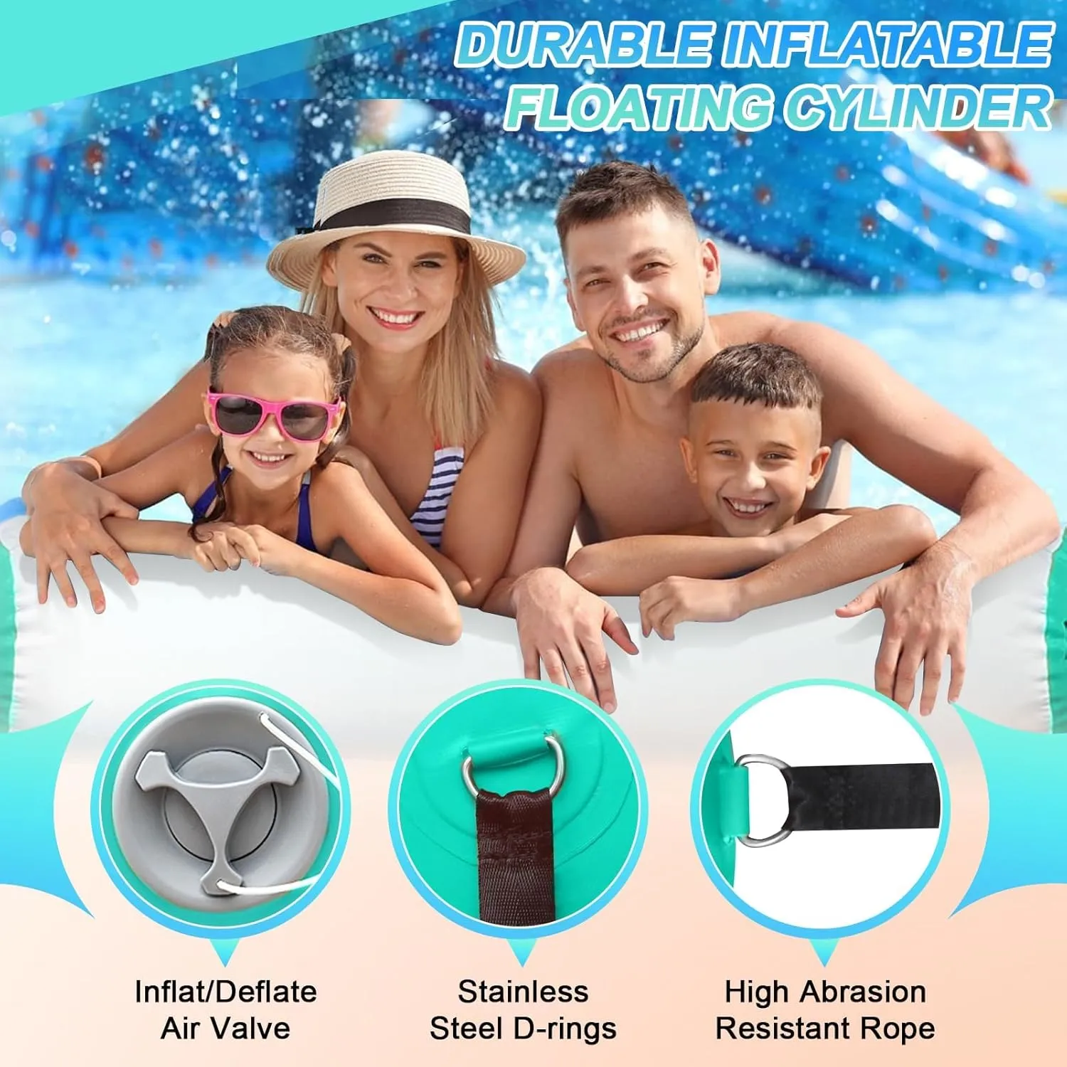 Inflatable Floating Dock Series Lake Floats Pool Noodles Backrest to VOFITNY Docks