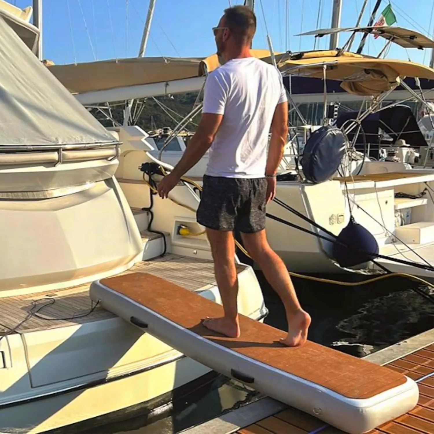 Inflatable Gangway and Fishing Dock