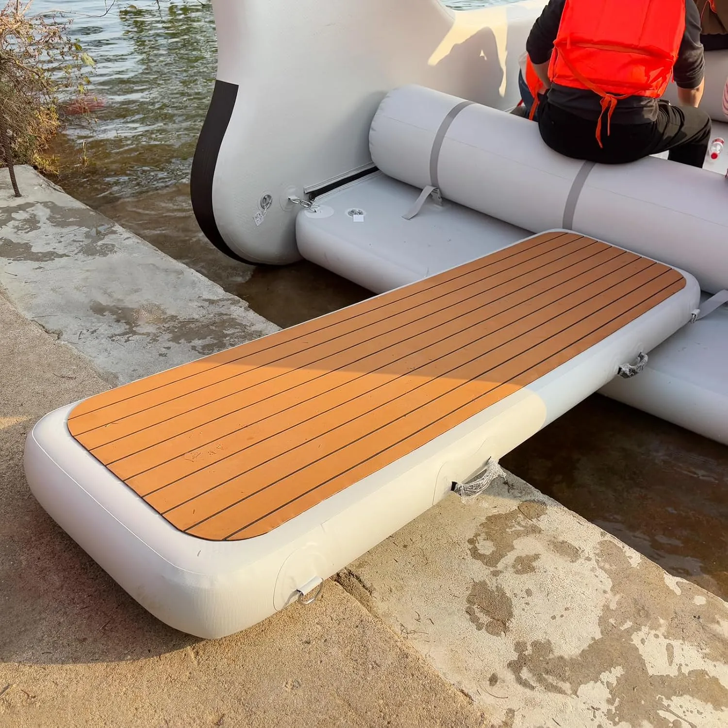 Inflatable Gangway and Fishing Dock