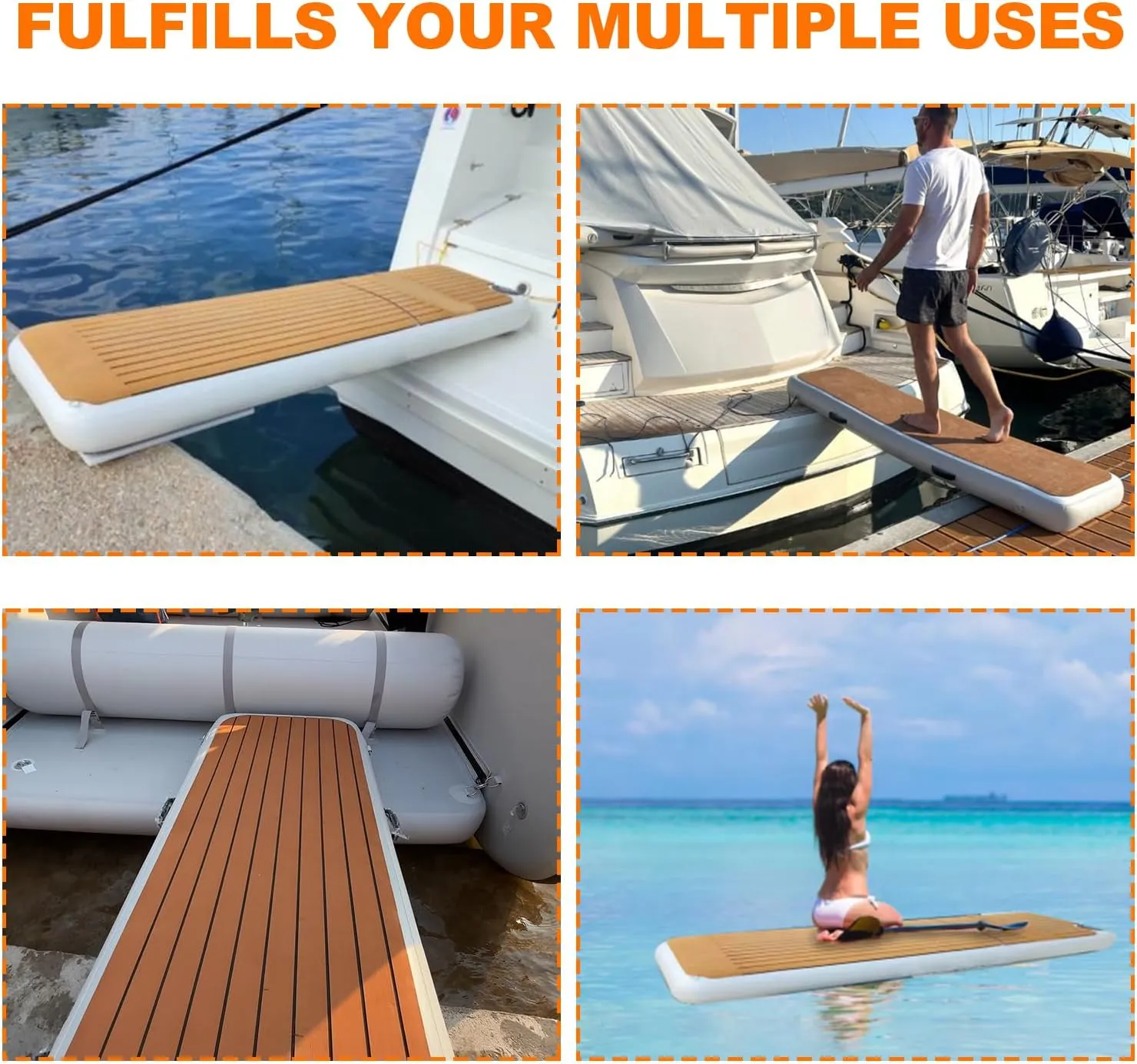 Inflatable Gangway and Fishing Dock