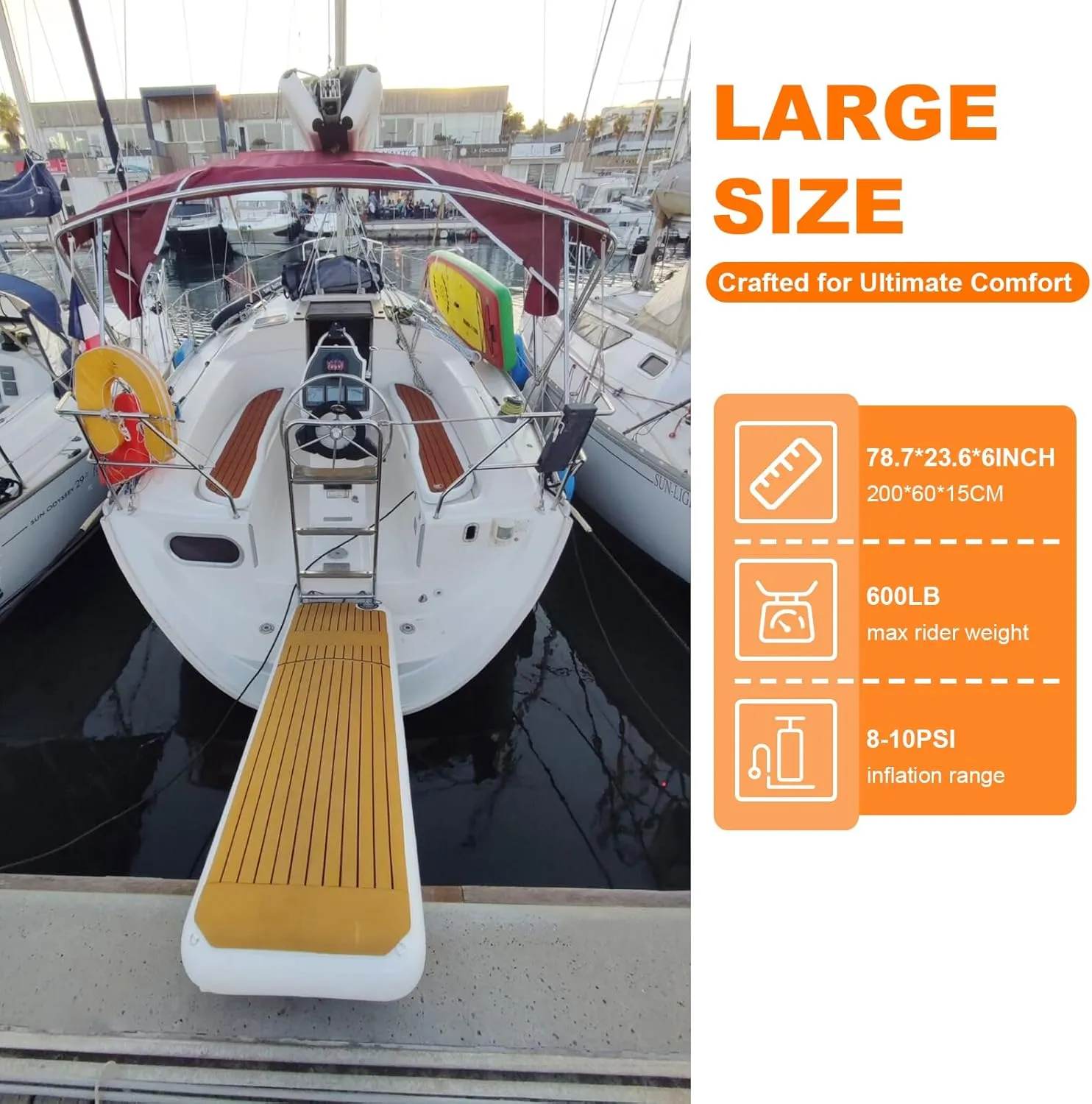 Inflatable Gangway and Fishing Dock
