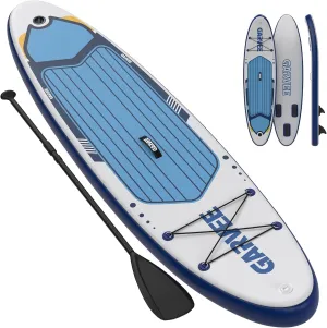 Inflatable Stand Up Paddle Board, 10'6" Inflatable Paddle Boards with Premium Accessories, Non-Slip EVA Deck, Ultra-Light Carry Bag Pump, Meander SUP for Youth & Adults