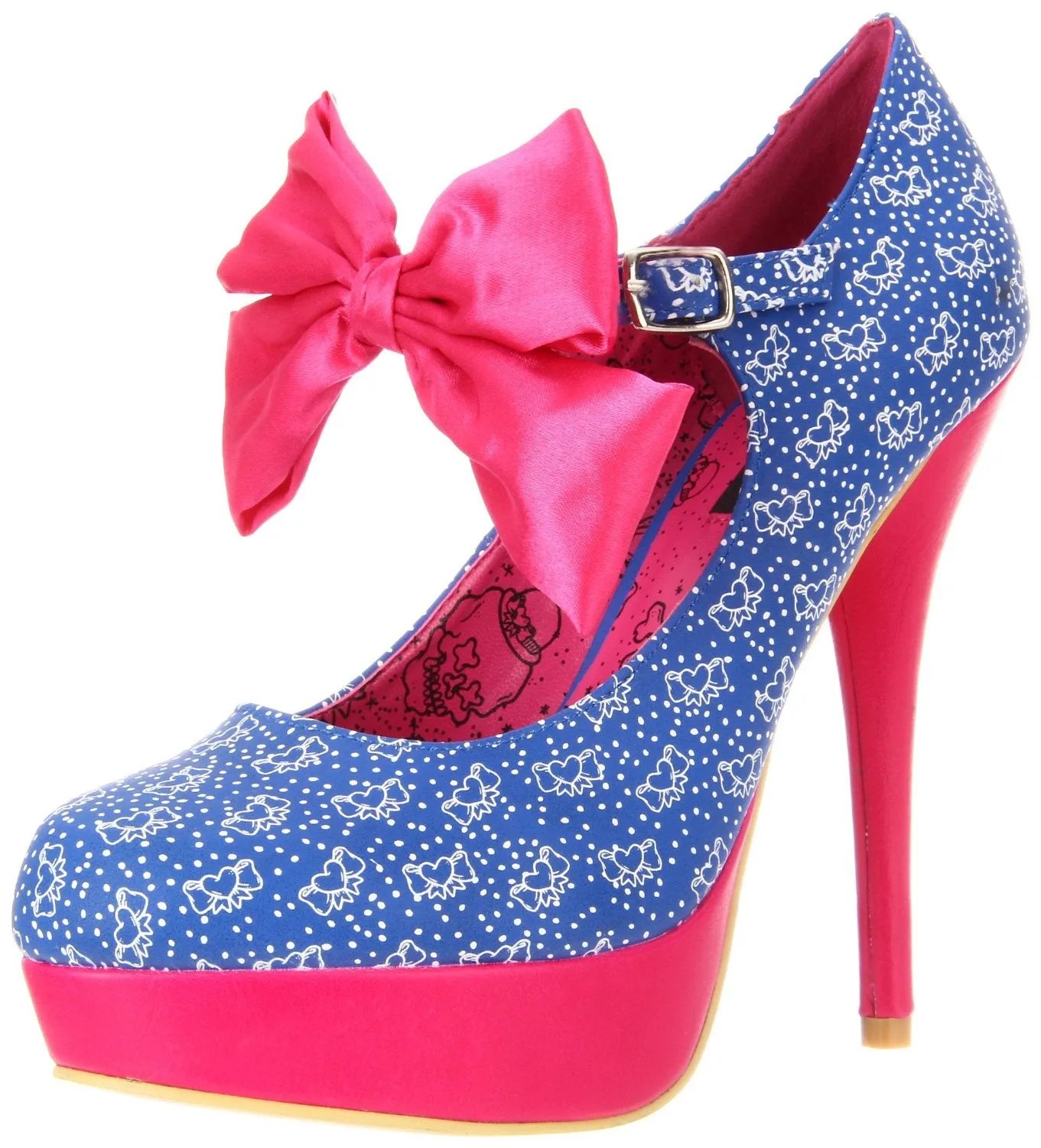 Iron Fist Women's Bow Me Platform Pump,Blue,9 M US