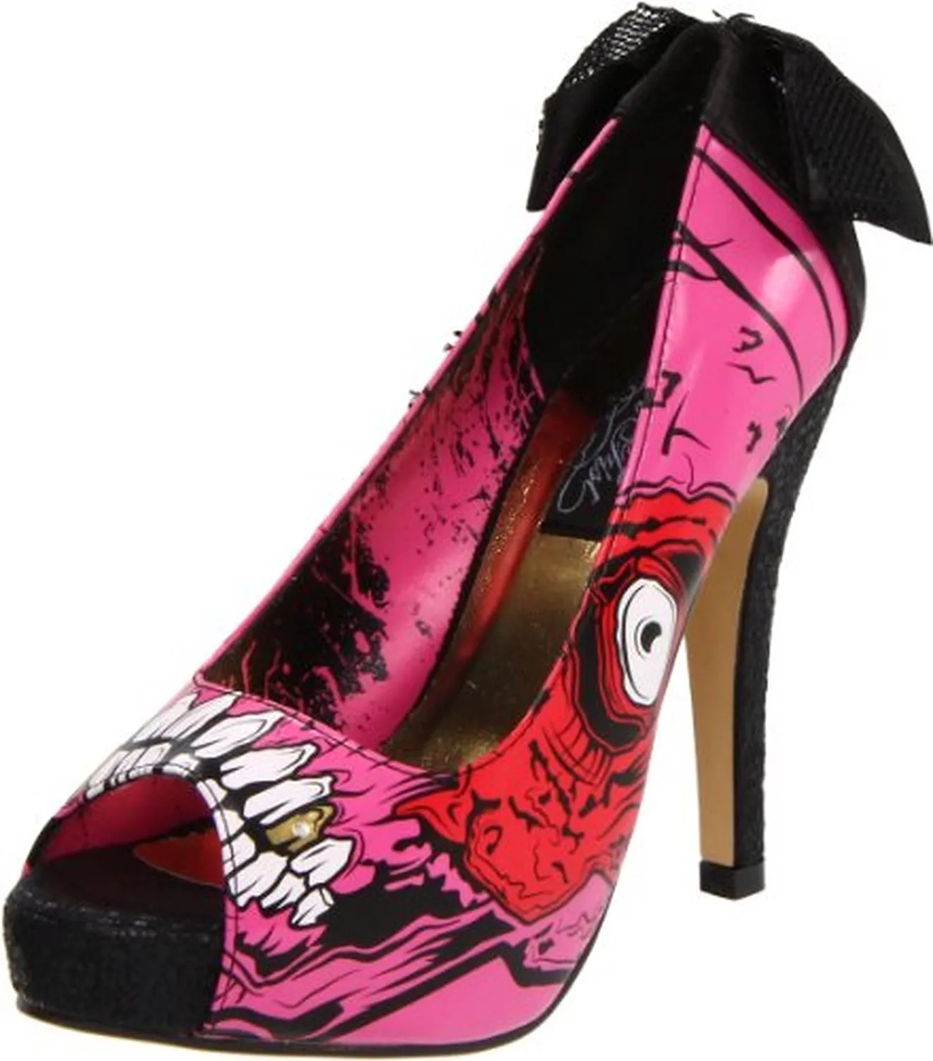 Iron Fist Women's Gold Digger Zombie Platform Pump