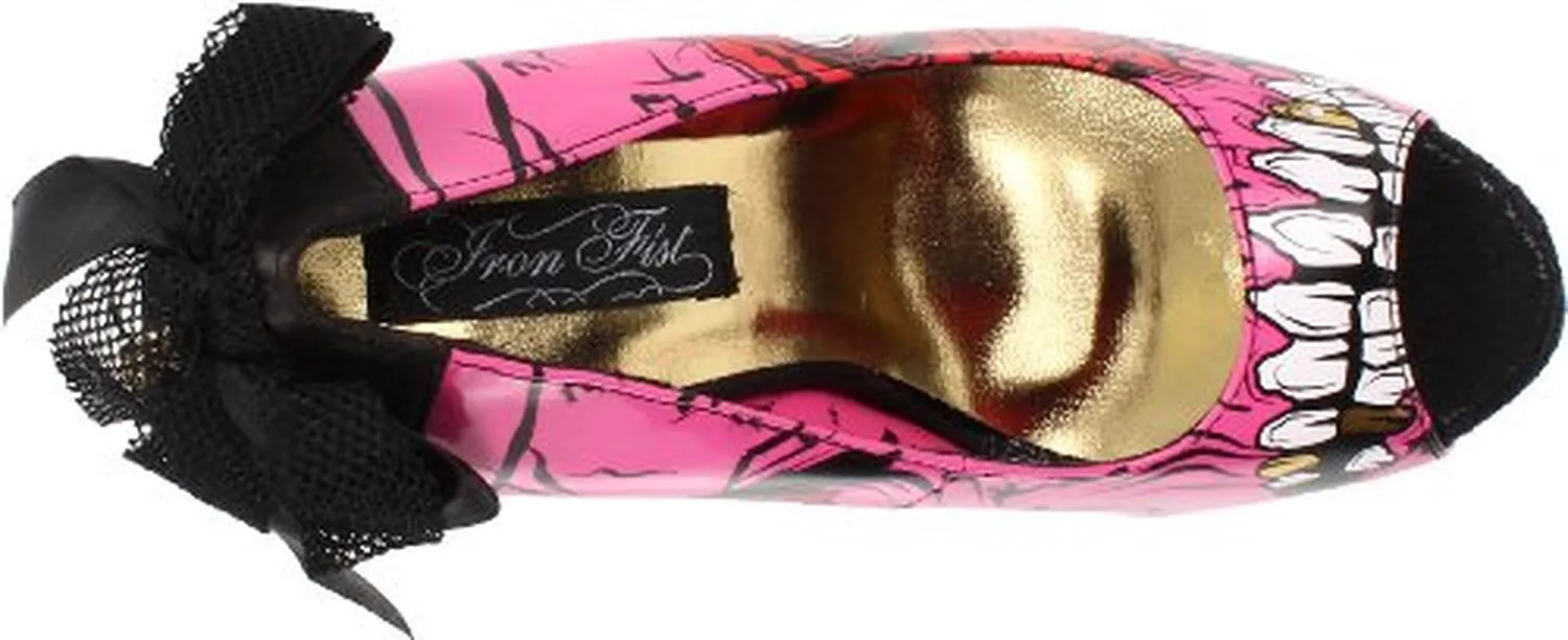 Iron Fist Women's Gold Digger Zombie Platform Pump
