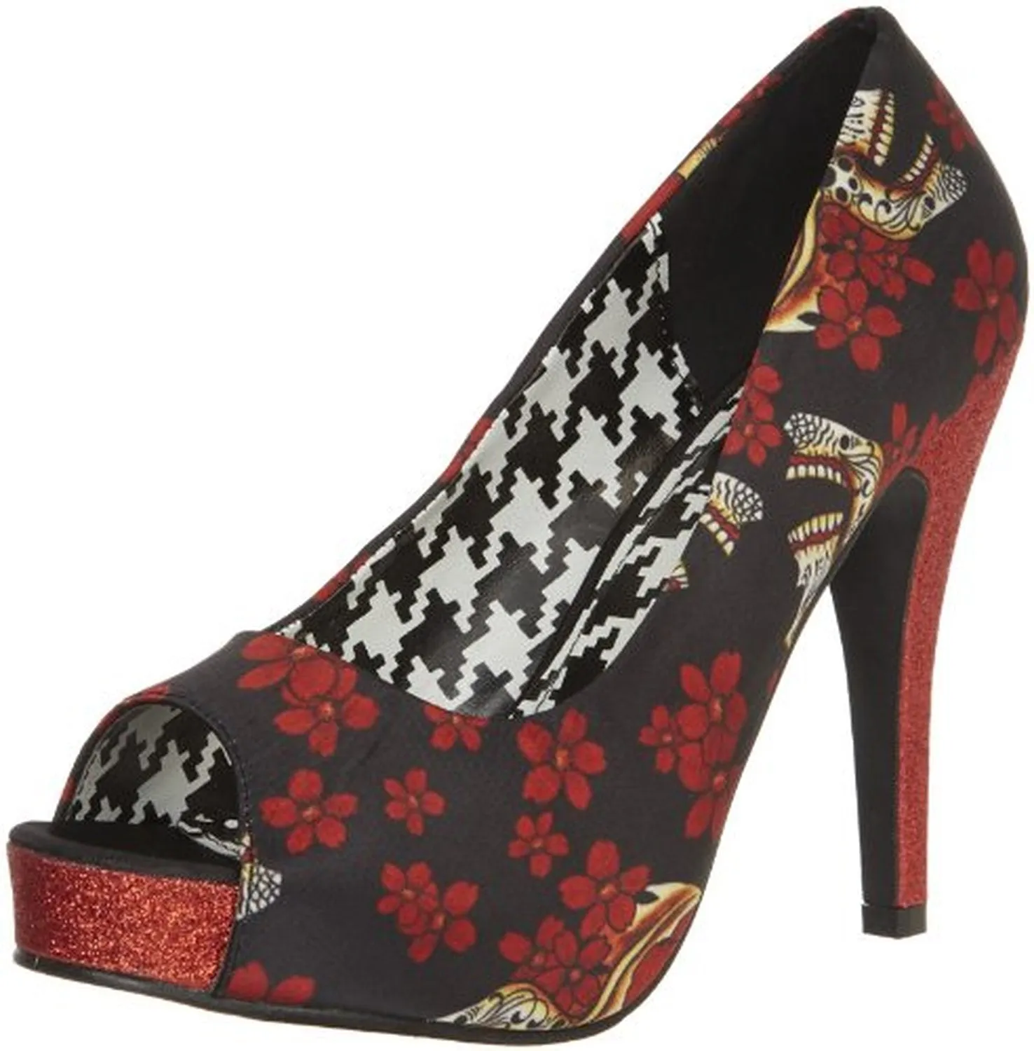 Iron Fist Women's Slow Dance Platform Pump,Black-Red,6 M US