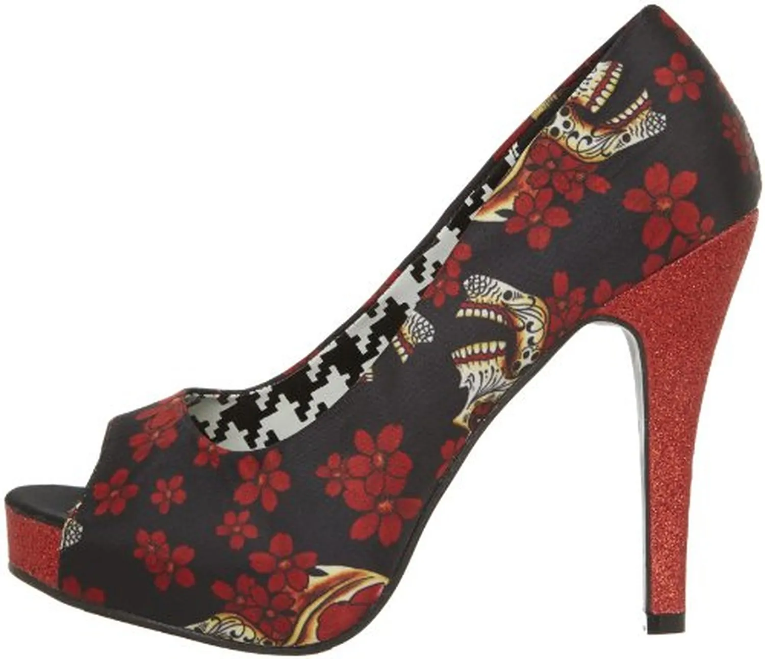 Iron Fist Women's Slow Dance Platform Pump,Black-Red,6 M US