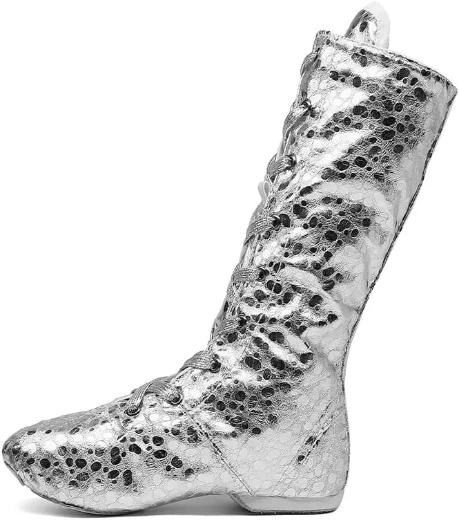 Jazz Dance Shoes Split Sole Kids Dancing Sneakers High Top Boots for Men