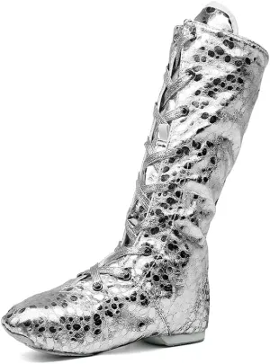 Jazz Dance Shoes Split Sole Kids Dancing Sneakers High Top Boots for Men