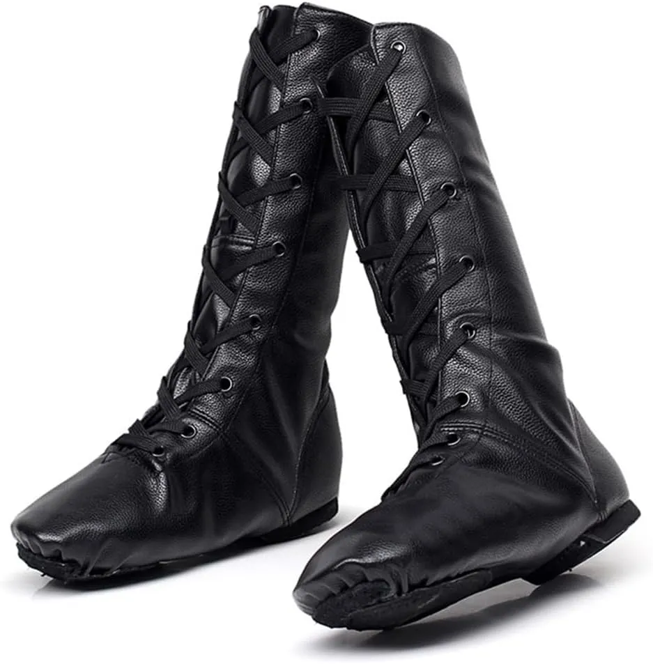 Jazz Dance Shoes Split Sole Kids Dancing Sneakers High Top Boots for Men