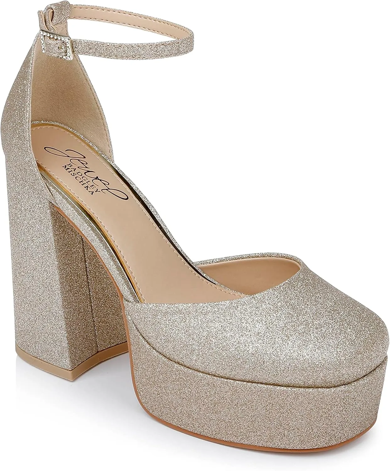 Jewel Badgley Mischka Giada Round Toe Platform