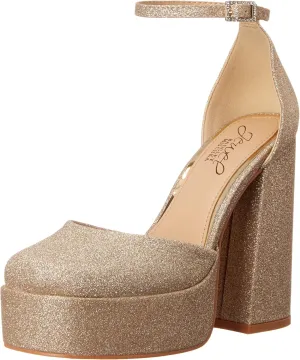 Jewel Badgley Mischka Giada Round Toe Platform