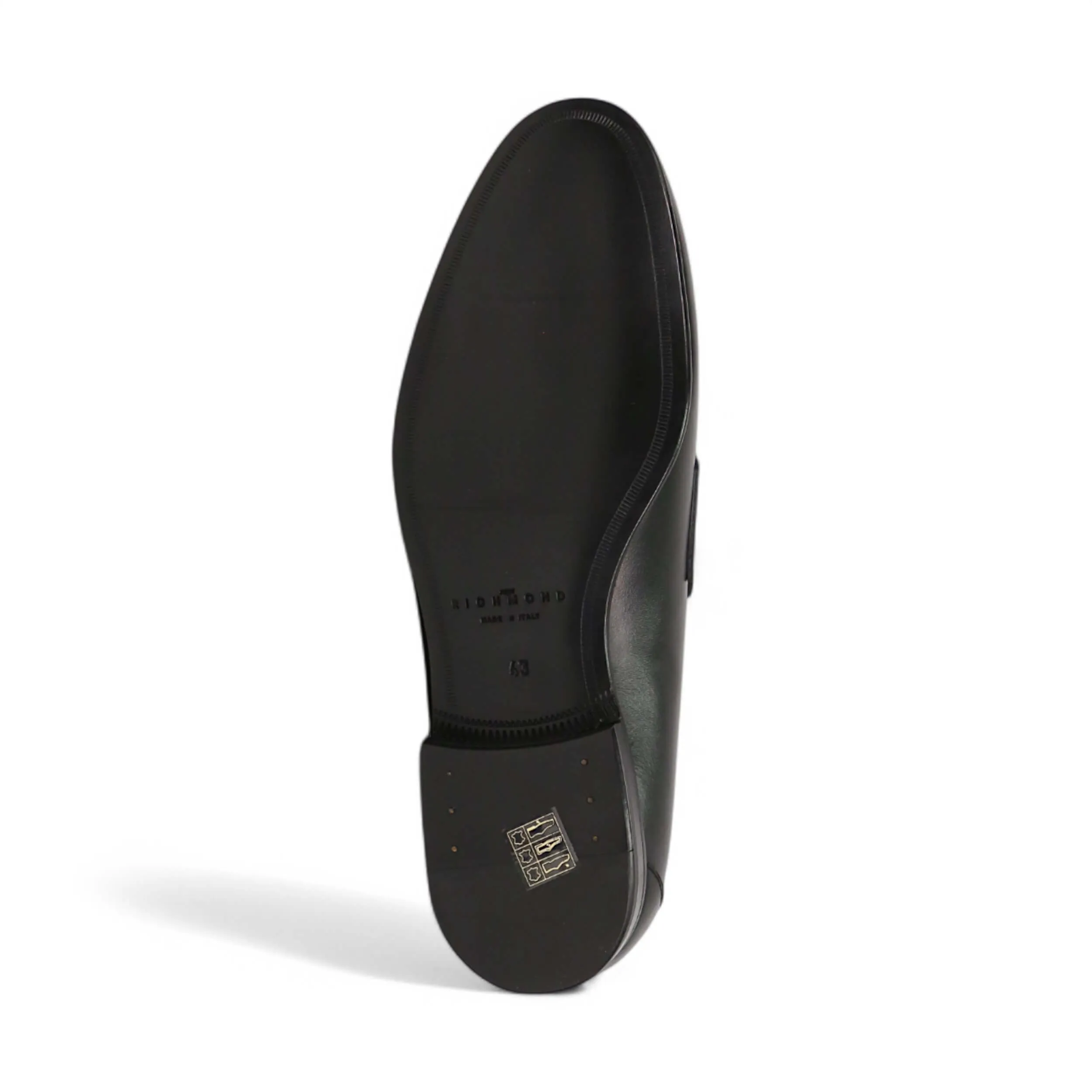 John Richmond 14025 Men's Shoes Calf-Skin Leather Perforated Slip-On Loafer (JR1012)