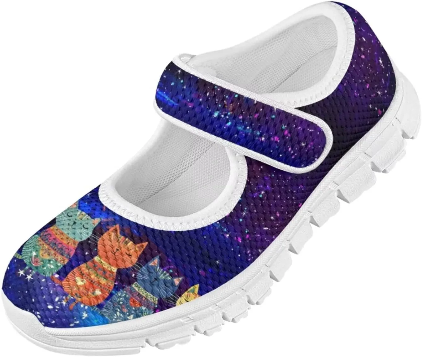 JoyLamoria Little Girls Mary Jane Shoes Cute Cat Dress Shoes for Toddler Girls Ballet Flats Party School Uniform Shoes