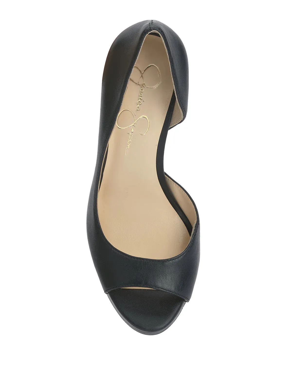 Kimli Peep Toe Pump in Black
