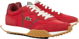 Lacoste Mens L-Spin Deluxe Sneaker, RED/Burg, 8.5