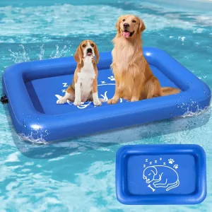 Large Dog Pool Float,Inflatable Dog Raft,Dog Pool Floats for Large Dogs, Foldable Dog Pool Dog Swimming Pool for Pets Swimming Summer