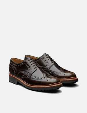 Leather) Shockproof Grenson Pickled 112655 Shine Brogue - Privacy-protected (Hi Archie Shoes Walnut