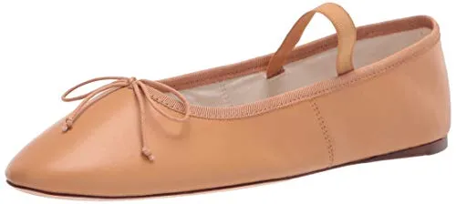 Loeffler Randall Women's Leonie Ballet Flat, Caramel, 7
