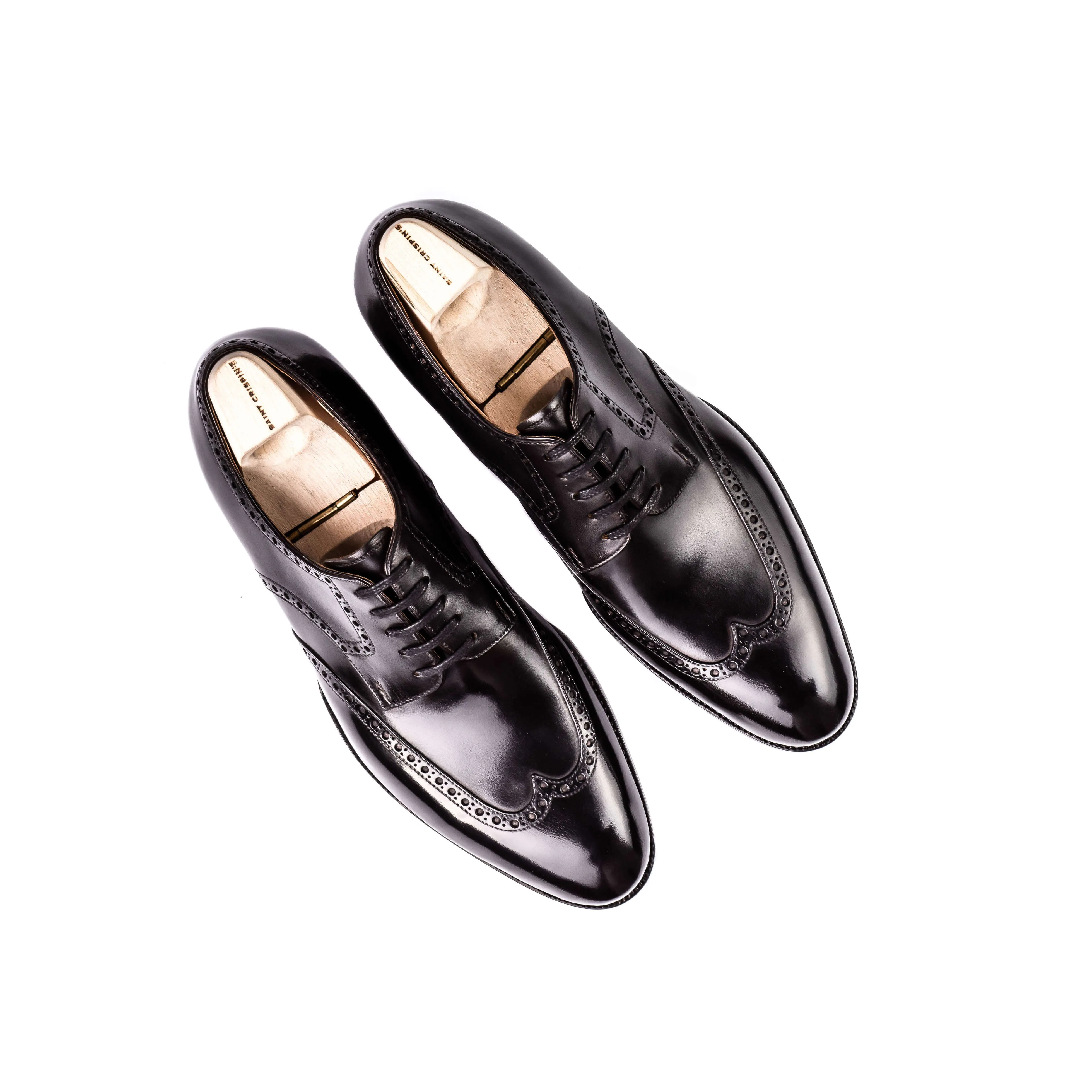 Long wingtip full brogue Derby