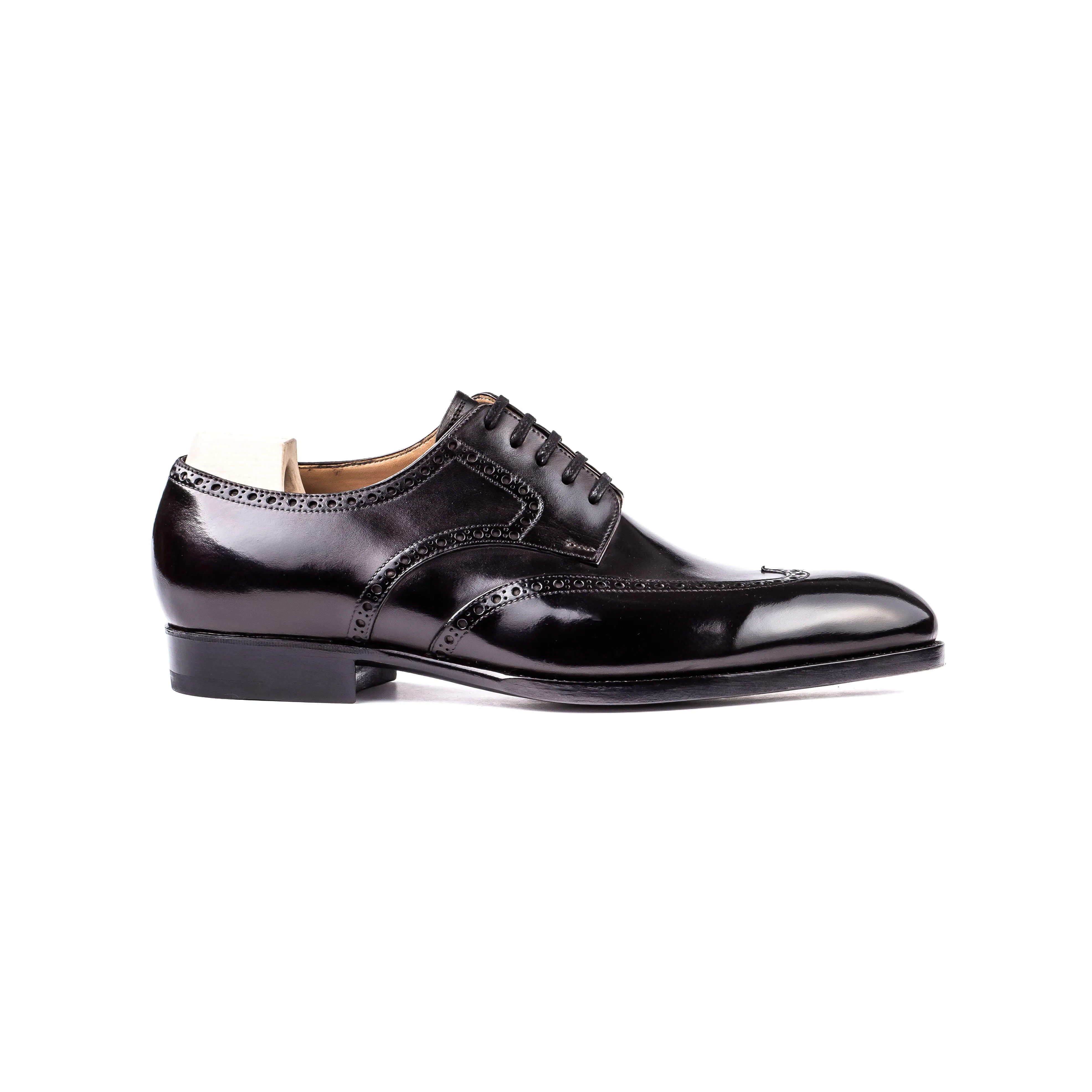 Long wingtip full brogue Derby
