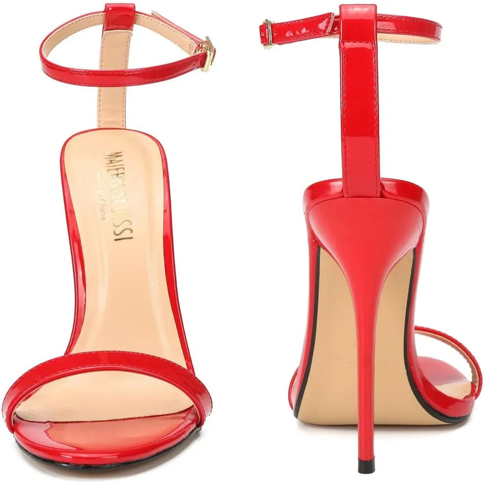 MAIERNISI JESSI Unisex Men's Women's Strappy Sandals Heels, Stilletos High Heeled Sandals