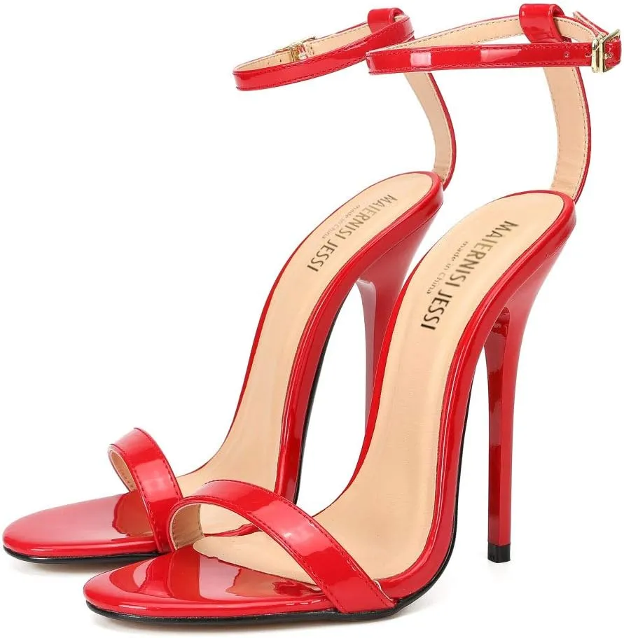 MAIERNISI JESSI Unisex Men's Women's Strappy Sandals Heels, Stilletos High Heeled Sandals
