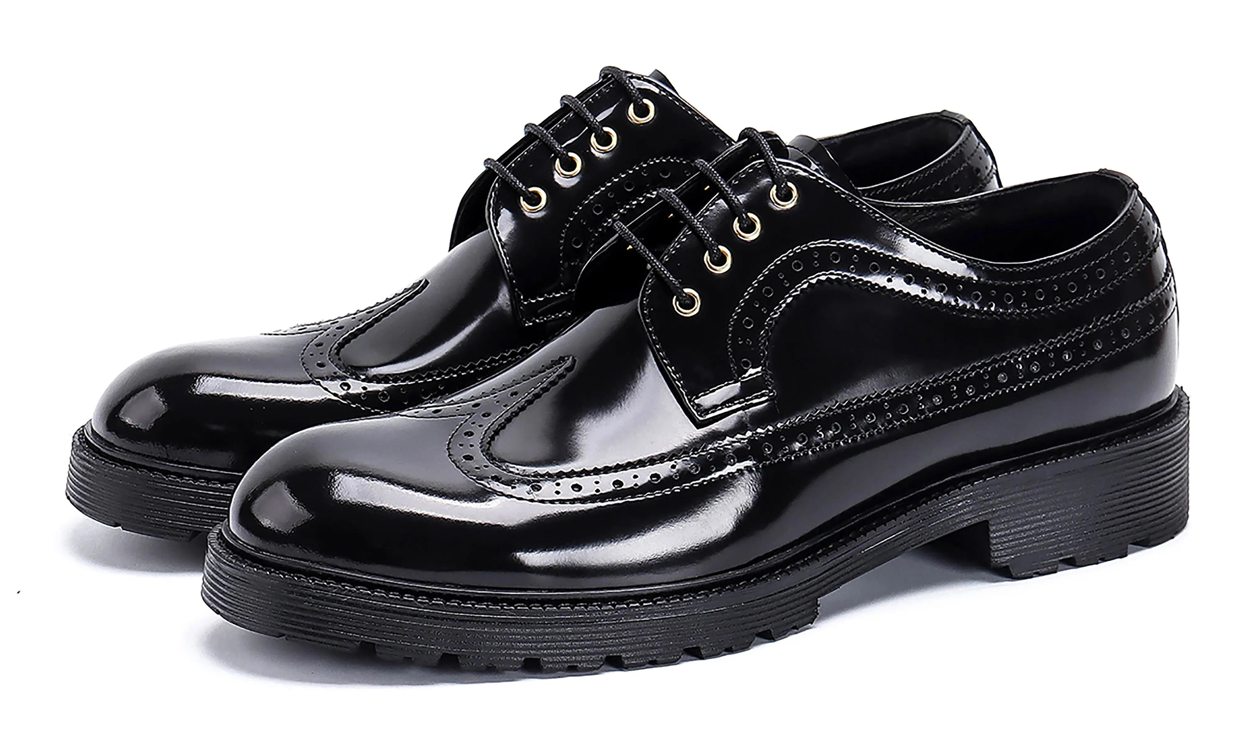 Men's Classic Dress Wingtip Brogues Derby
