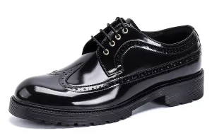 Men's Classic Dress Wingtip Brogues Derby