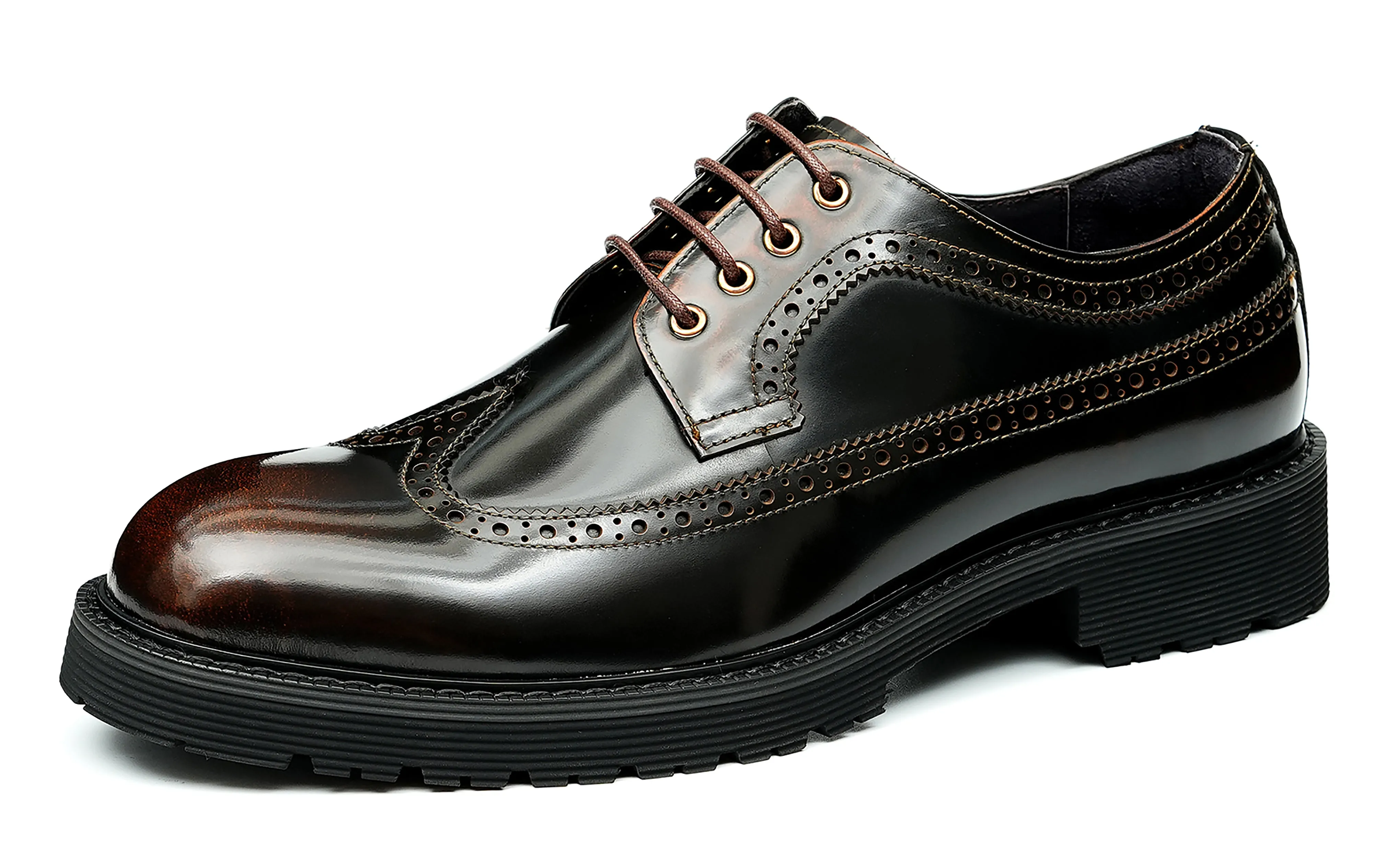 Men's Classic Dress Wingtip Brogues Derby