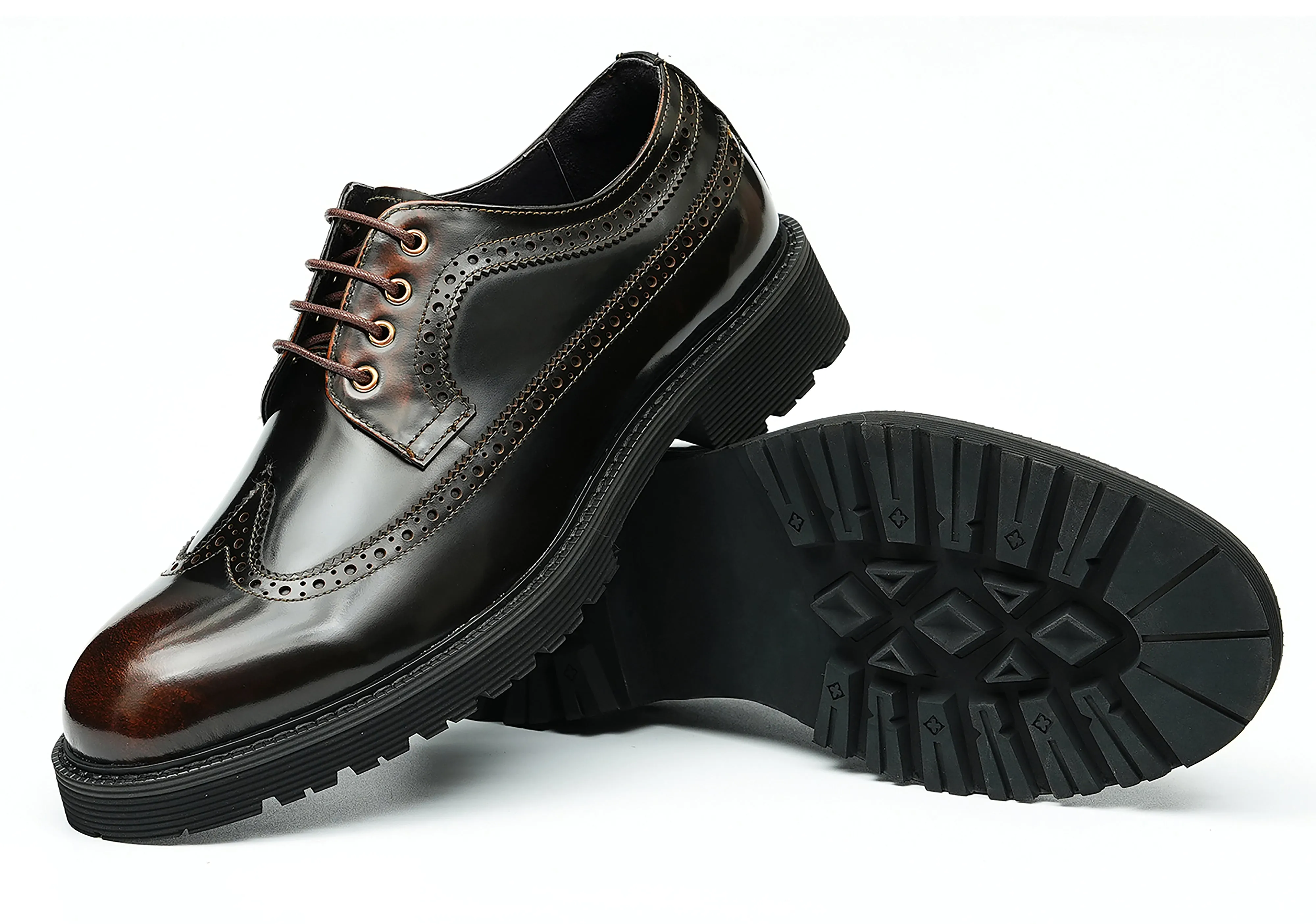 Men's Classic Dress Wingtip Brogues Derby