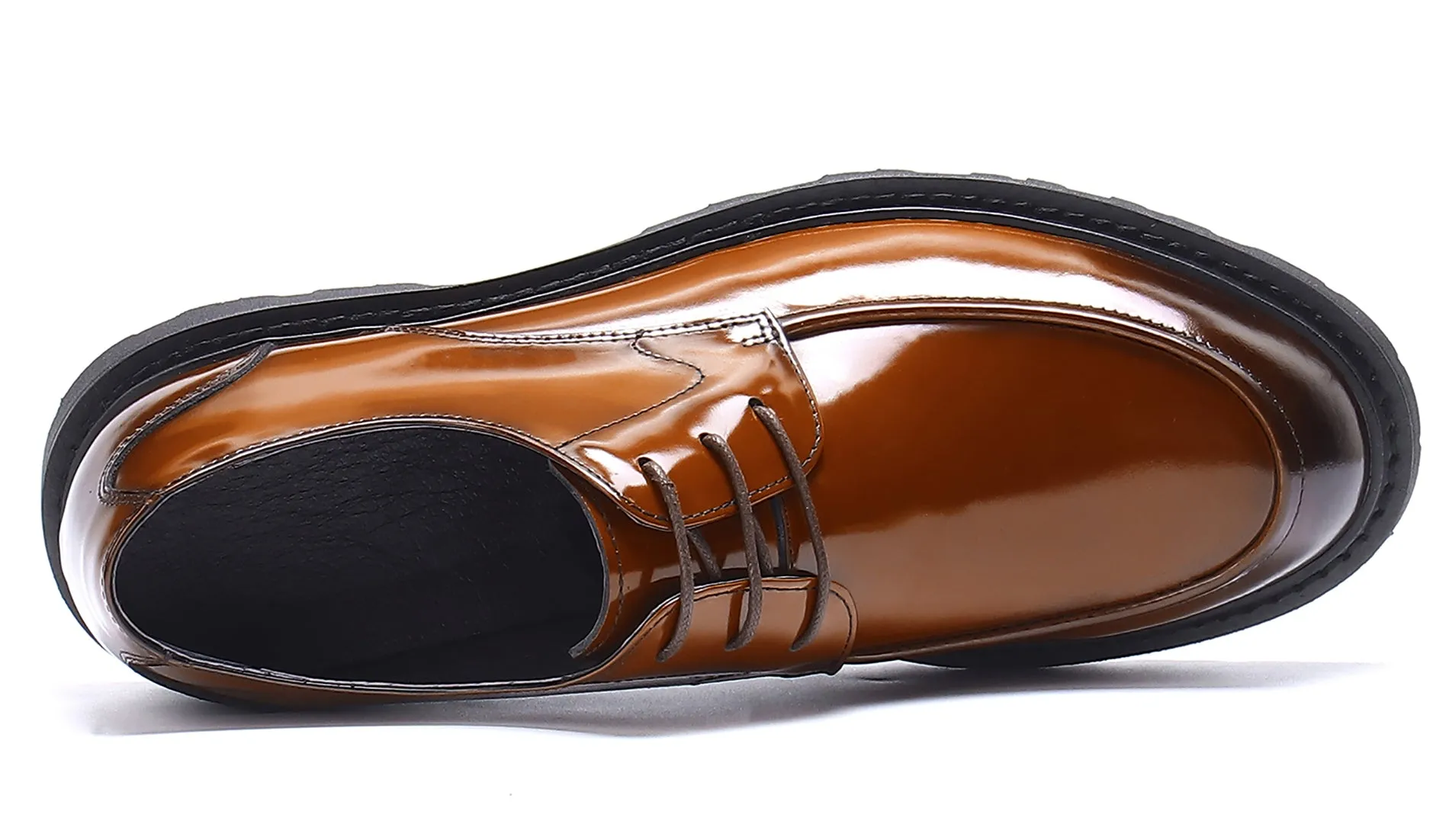 Men's Dress Formal Patent Leather Derby