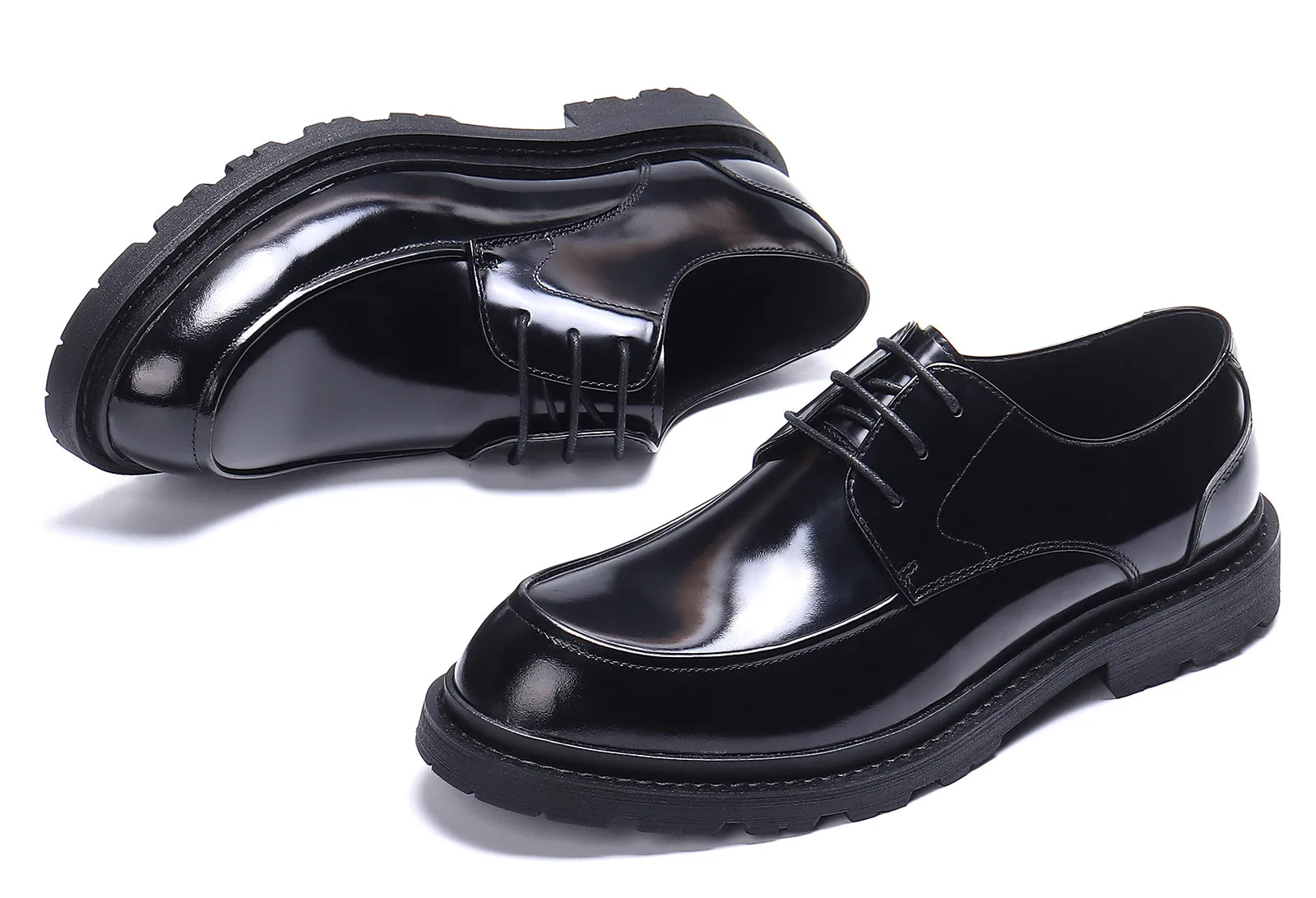 Men's Dress Formal Patent Leather Derby