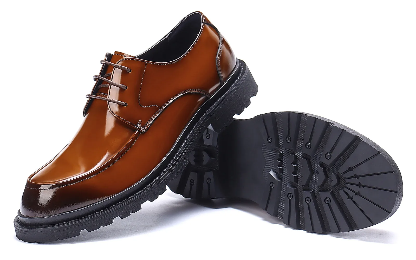 Men's Dress Formal Patent Leather Derby