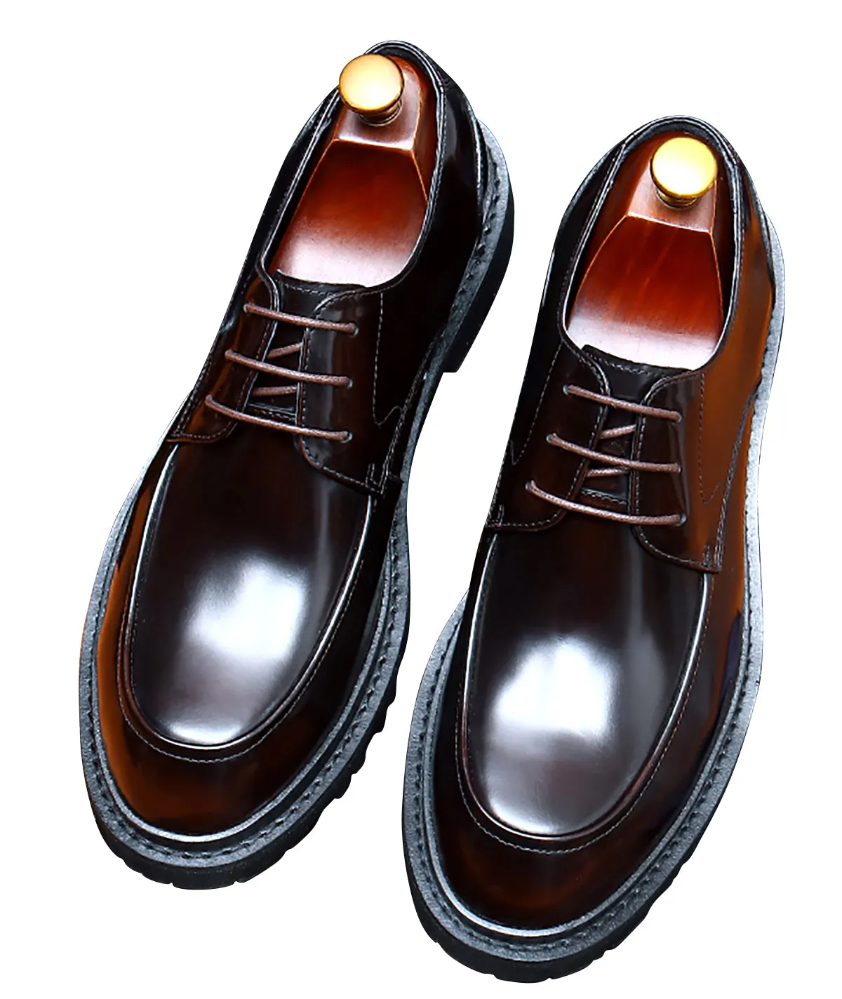 Men's Dress Formal Patent Leather Derby