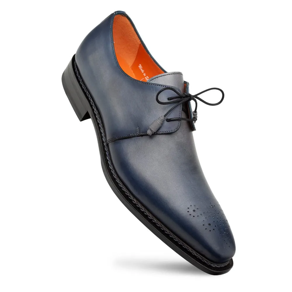 Mezlan Principe 20842 Men's Shoes Gray & Rust Patina Leather Derby (MZ3683)