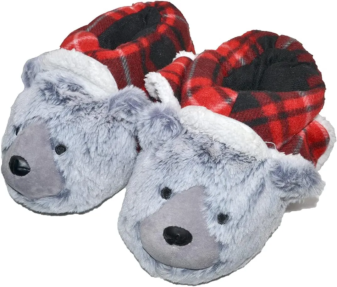 Millffy Classic Bunny Slippers Adult Sized Plush Slippers Kids Size Animal Slippers Shepherd Dog Corgi Costume Footwear