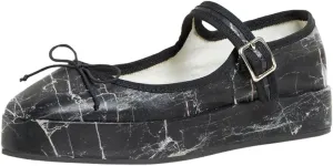 miss left Women Classic Platform Heel Closed Round Toe Mary Jane Flats Bows Strap Buckle Pumps Comfy Dance Party Shoes Size 4-16 US